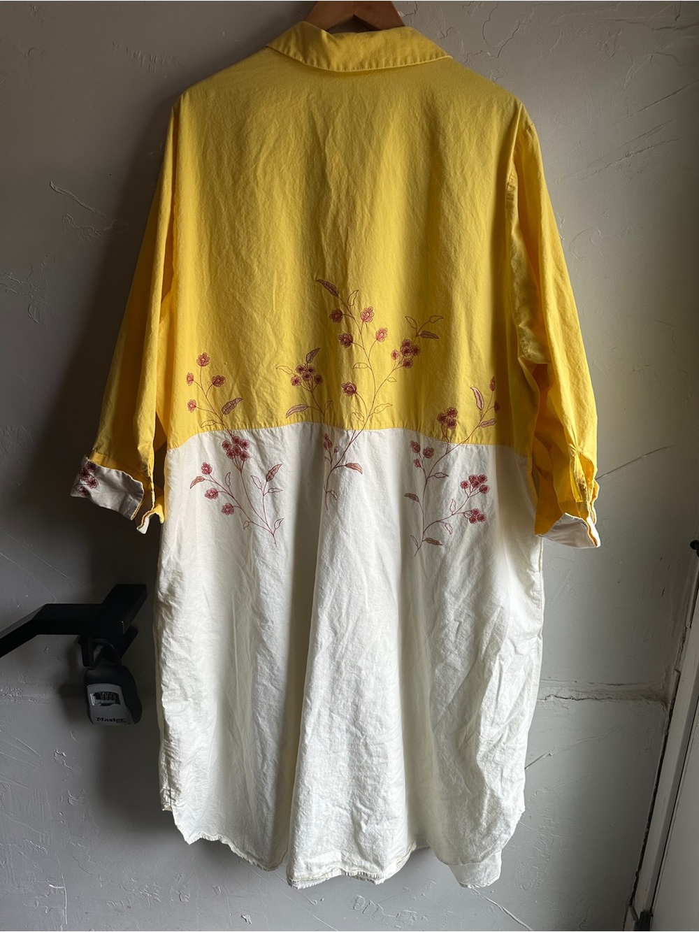 Samant Chauhan 3X Embroidered Duster Shirt Dress Lagenlook Artsy Boho Midi - Picture 13 of 15